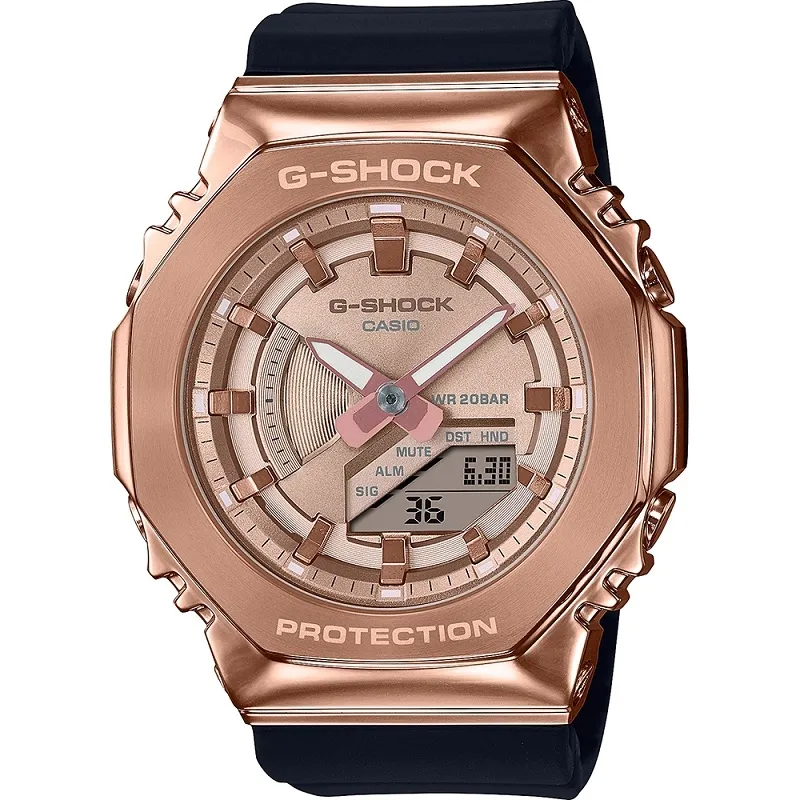Orologio CASIO G-SHOCK OAK METAL COVERED COMPACT - PINK GOLD SERIE Donna