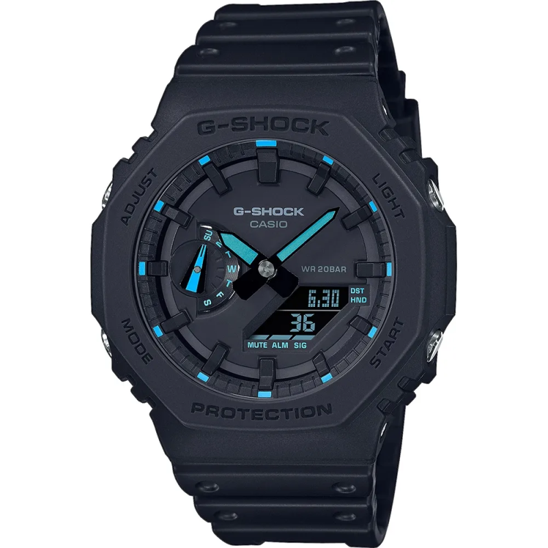Orologio CASIO G-SHOCK OAK - Neon Blue Index Uomo