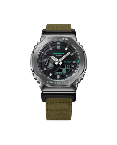 Orologio CASIO G-SHOCK OAK  METAL COVERED - UTILITY SERIE KHAKI GREEN Uomo