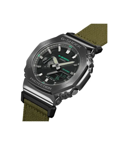 Orologio CASIO G-SHOCK OAK  METAL COVERED - UTILITY SERIE KHAKI GREEN Uomo