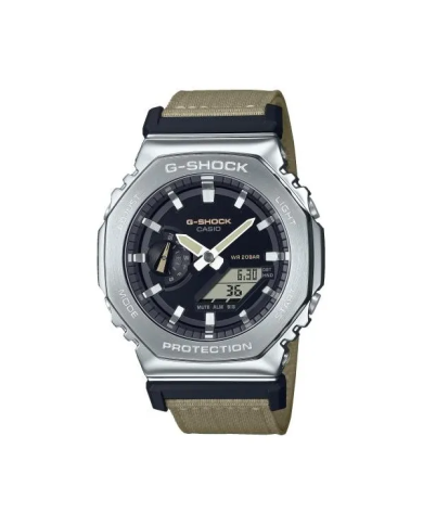 Orologio CASIO G-SHOCK OAK  METAL COVERED - UTILITY SERIE KHAKI BEIGE Uomo