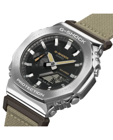 Orologio CASIO G-SHOCK OAK  METAL COVERED - UTILITY SERIE KHAKI BEIGE Uomo