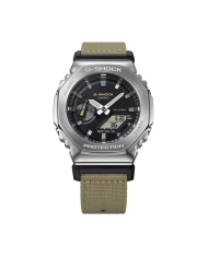 Orologio CASIO G-SHOCK OAK  METAL COVERED - UTILITY SERIE KHAKI BEIGE Uomo