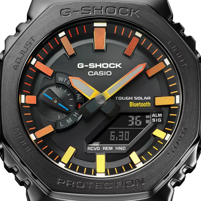 Orologio CASIO G-SHOCK OAK FULL METAL - BLACK POLYCHROMATIC ACCENTS SERIE Uomo