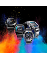 Orologio CASIO G-SHOCK OAK FULL METAL - BLACK POLYCHROMATIC ACCENTS SERIE Uomo