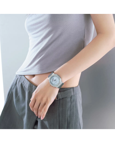 Orologio CASIO G-SHOCK MINI OAK G-STEEL LIGHT BLUE Donna