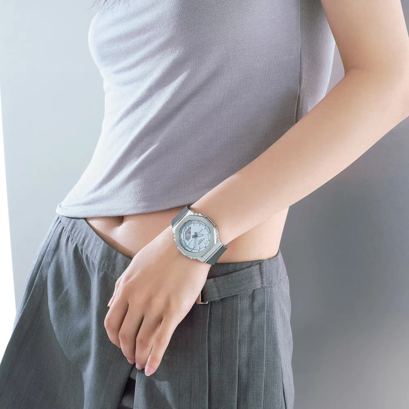 Orologio CASIO G-SHOCK MINI OAK G-STEEL LIGHT BLUE Donna