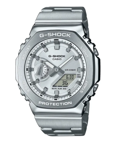 Orologio CASIO G-SHOCK OAK G-STEEL CLASSIC SILVER Uomo