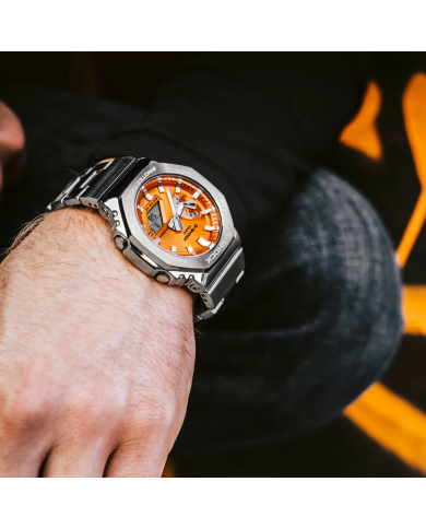 Orologio CASIO G-SHOCK OAK G-STEEL VIVID ORANGE Uomo