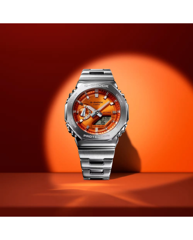 Orologio CASIO G-SHOCK OAK G-STEEL VIVID ORANGE Uomo