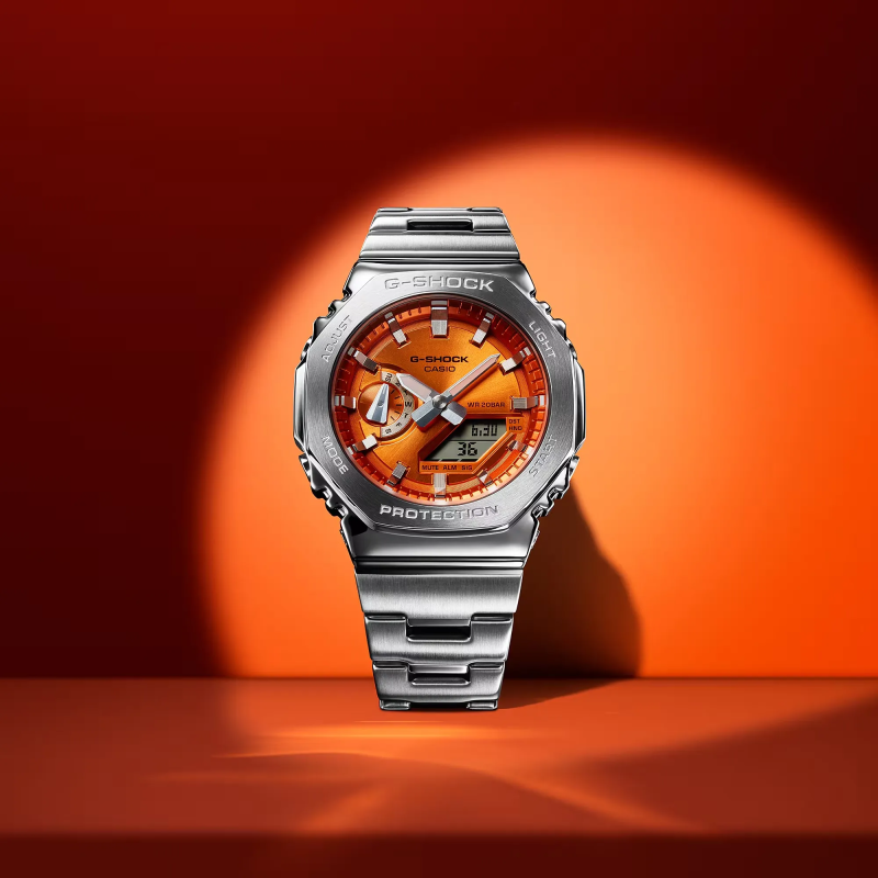 Orologio CASIO G-SHOCK OAK G-STEEL VIVID ORANGE Uomo