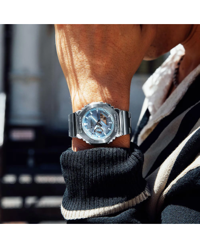 Orologio CASIO G-SHOCK OAK G-STEEL - LIGHT BLUE Uomo