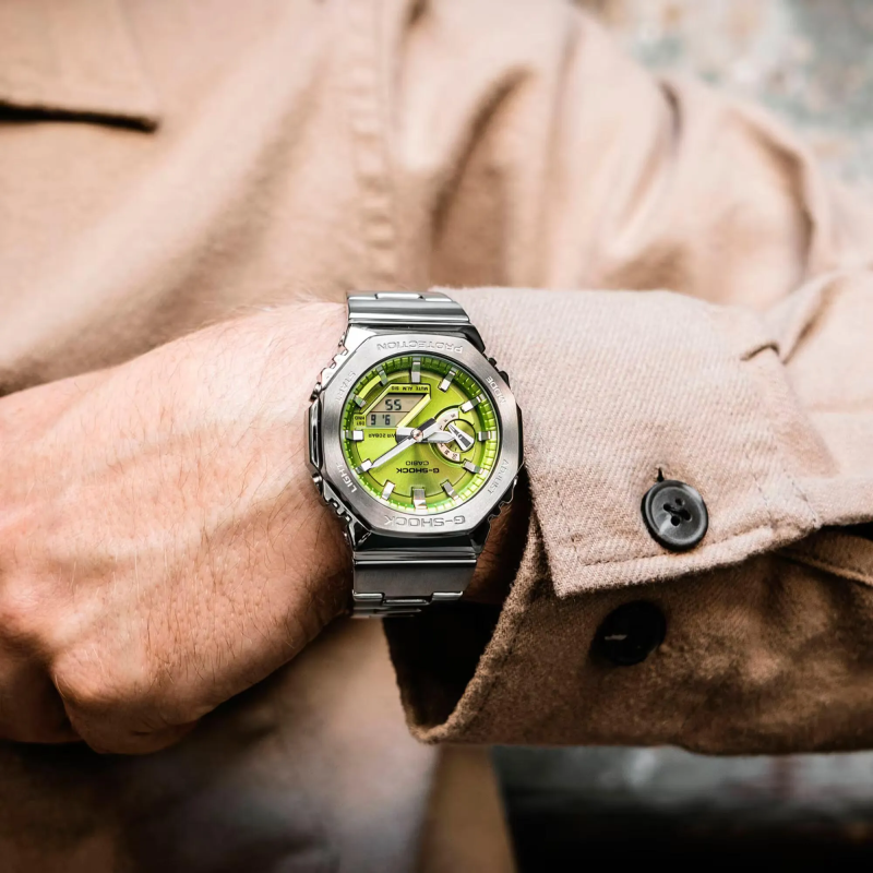 Orologio CASIO G-SHOCK OAK G-STEEL LIME GREEN Uomo