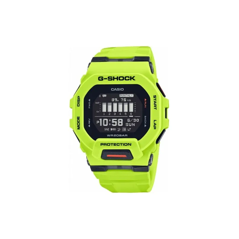 Orologio CASIO G-SHOCK G-SQUAD Step Tracker BluetoothÂ® - YELLOW Uomo
