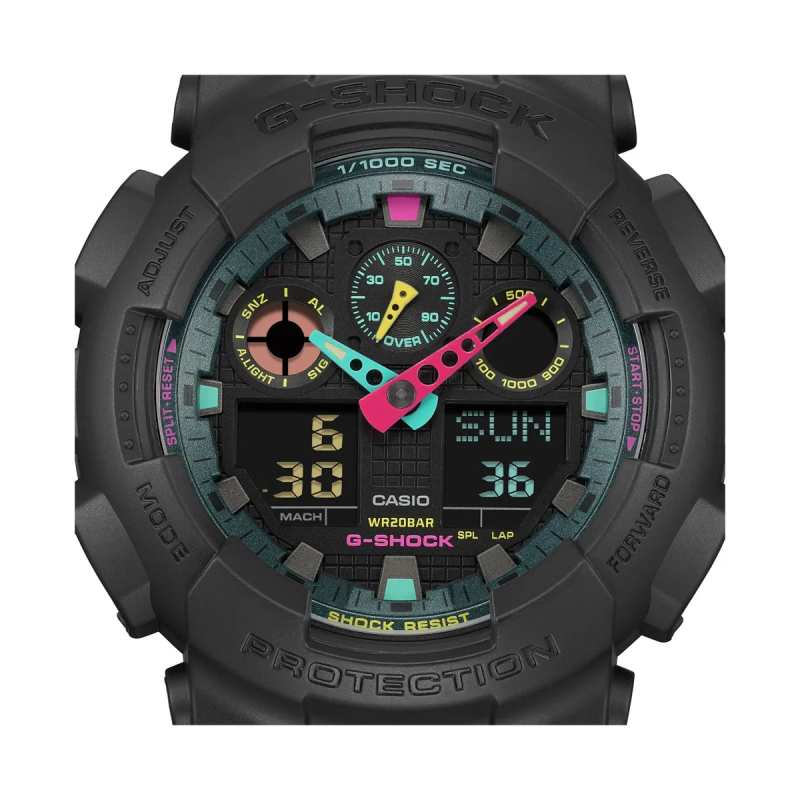Orologio CASIO G-SHOCK OVERSIZE - MATTE FLUO SERIE - BLACK Uomo