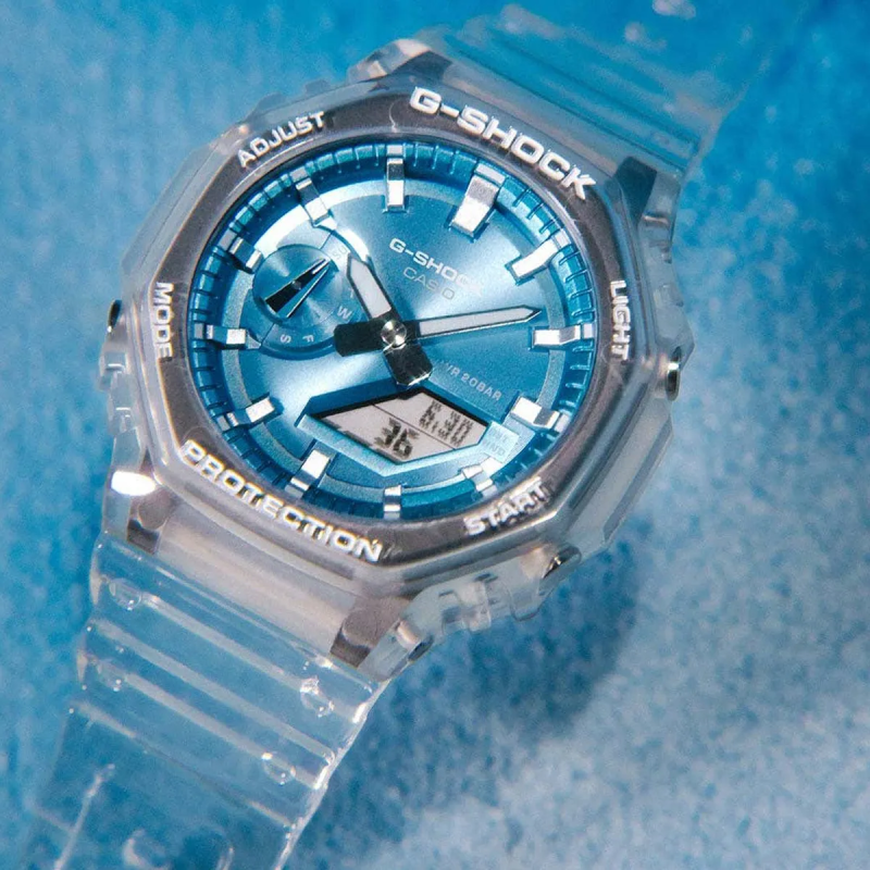 Orologio CASIO G-SCHOCK BRIGHT METALLIC - LIGHT BLUE Uomo
