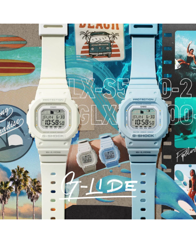 Orologio CASIO G-SHOCK G-LIDE Mid-Blue - SURF TIDE GRAPHS Uomo