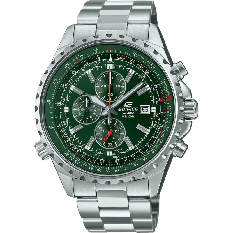 Orologio CASIO EDIFICE SLIDE RULE XL CHRONO - GREEN Uomo