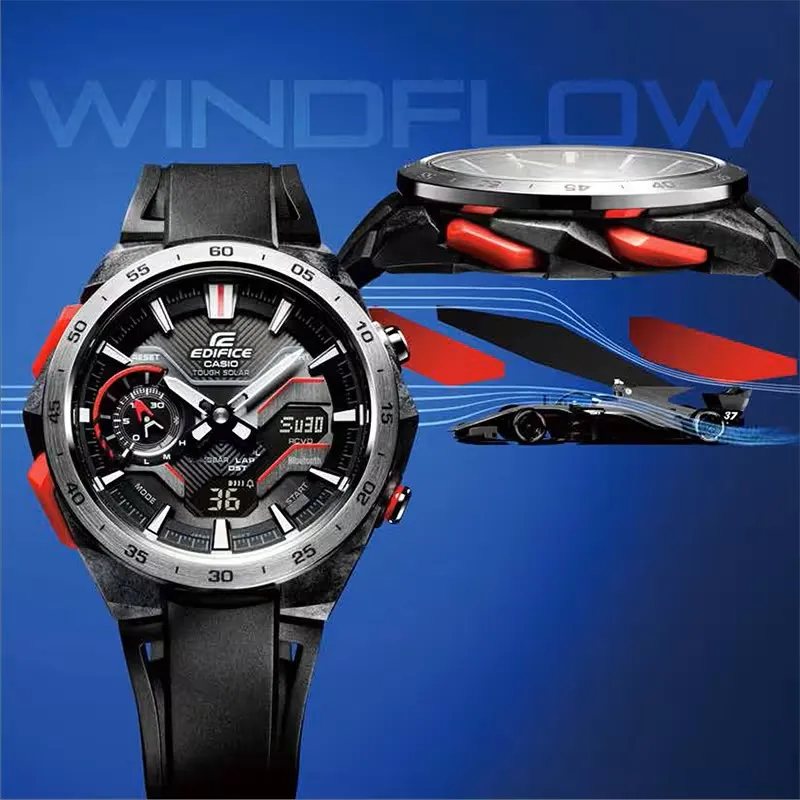 Orologio CASIO EDIFICE WINDFLOW - F1 Chronograph. Tough Solar. Uomo