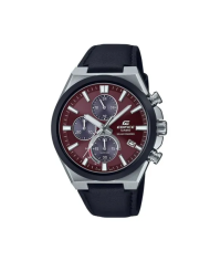 Orologio CASIO EDIFICE SPORT CHRONOGRAPHSOLAR POWERED, LEATHER- RED ***SPECIAL PRICE*** Uomo