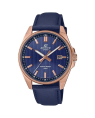 Orologio CASIO EDIFICE CLASSIC DATE - LEATHER, BLUE Uomo