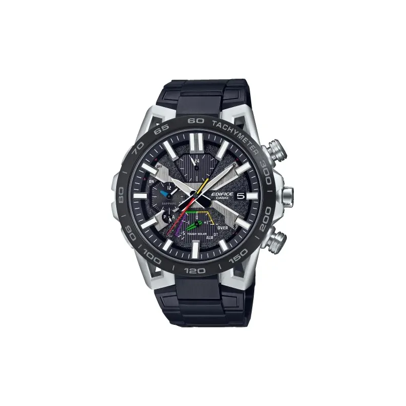 Orologio CASIO EDIFICE SOSPENSIONE RACING MULTICOLOR BLUETOOTHÂ® ION-PLATED STRAP TOUGH SOLAR ***SPECIAL PRICE*** Uomo