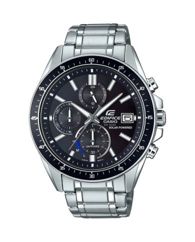 Orologio CASIO EDIFICE SLIM SOLAR POWERED CHRONOGRAPH - BLACK Uomo