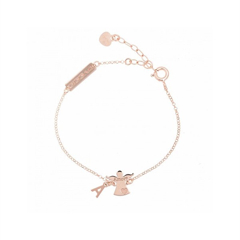 Bracciale Angelo a correre rosa