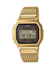 Orologio CASIO VINTAGE PREMIUM COLLECTION Gold Mesh, Brown dial Unisex