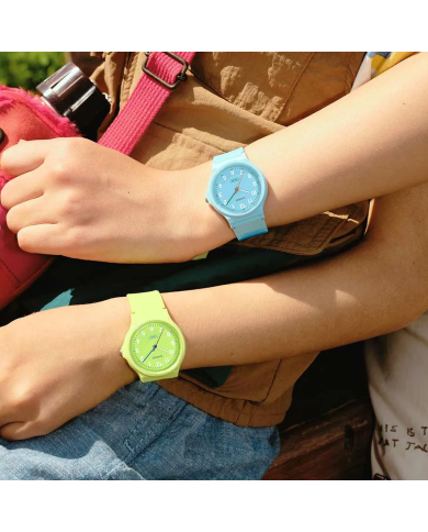 Orologio CASIO TIMELESS COLLECTION POP - BIO RESIN STRAP - LEMON GREEN Donna