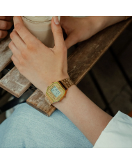 Orologio CASIO VINTAGE BLUETOOTHÂ®  SMARTPHONE LINK - GOLD - built-in accelerometer senses body movements + steps counter Unisex