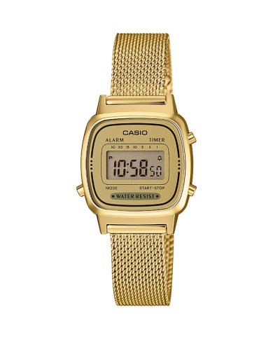 Orologio CASIO VINTAGE ICONIC MINI STEEL GOLD MESH Donna
