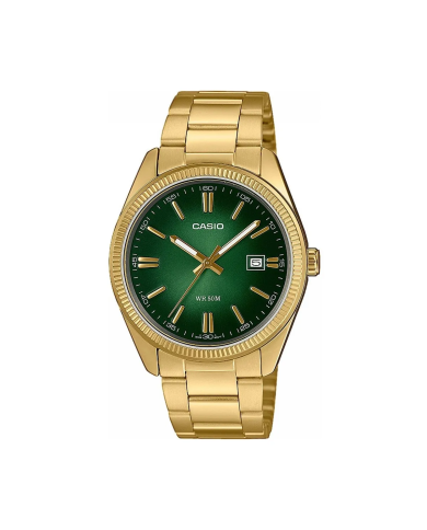 Orologio CASIO COLLECTION DATE, GOLD - GREEN Uomo