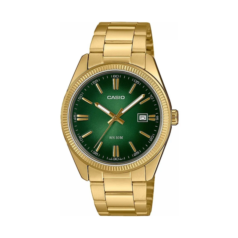 Orologio CASIO COLLECTION DATE, GOLD - GREEN Uomo