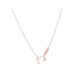 Collana Angelo in Argento 925 Rosa