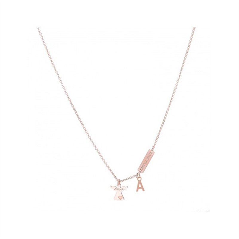 Collana Angelo in Argento 925 Rosa