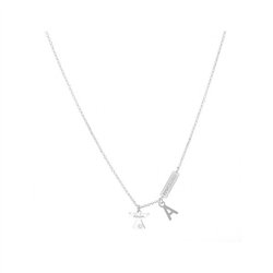 Collana Angelo in Argento 925 Rodio