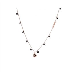 Collana in Argento 925 Rosa con Stelle