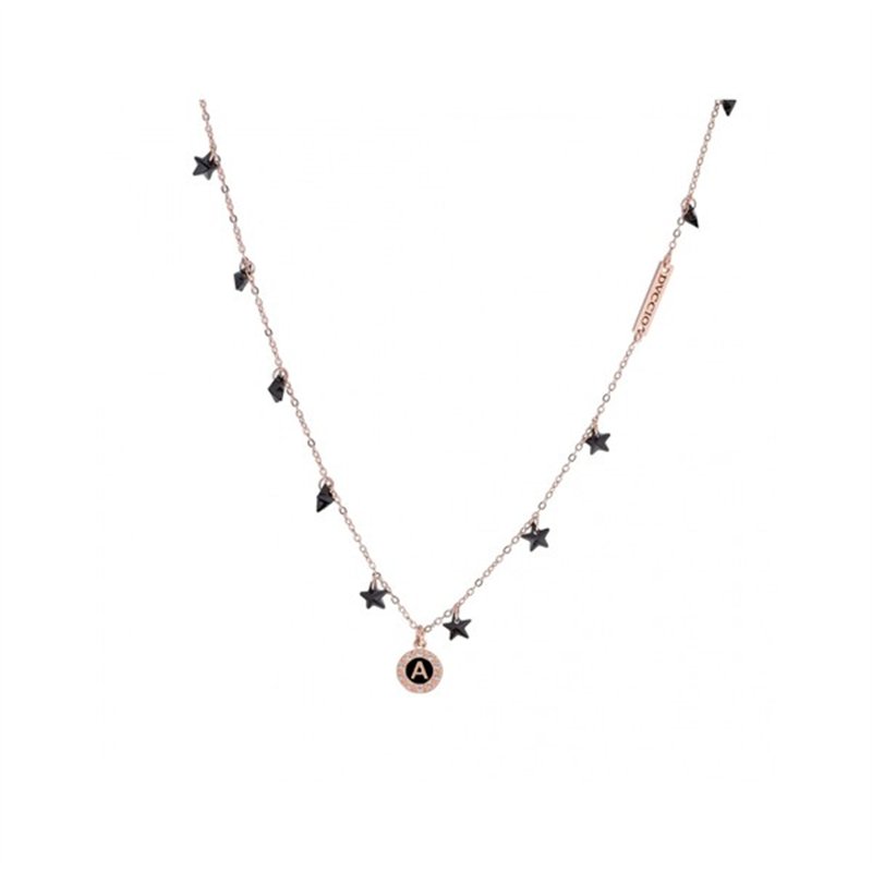 Collana in Argento 925 Rosa con Stelle