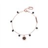 Bracciale in Argento 925 Rosa con stelle