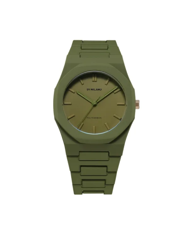 Orologio D1 MILANO POLYCARBON MILITARY GREEN - COLOR BLOCK EDITION Uomo