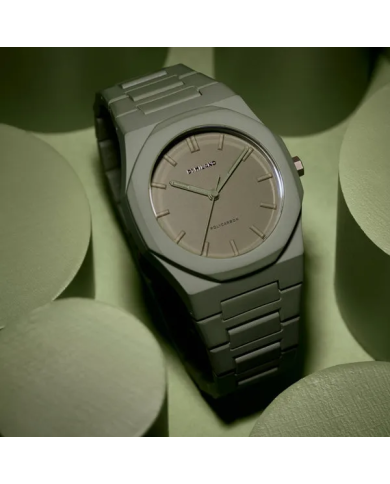 Orologio D1 MILANO POLYCARBON MILITARY GREEN - COLOR BLOCK EDITION Uomo