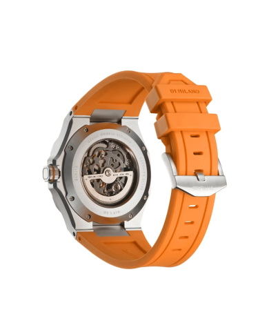 Orologio D1 MILANO SKELETON BRACELET SLICE ORANGE - Automatic Uomo
