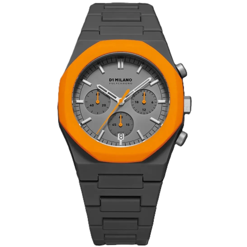 Orologio D1 MILANO POLYCHRONO ORANGE BLAST Uomo