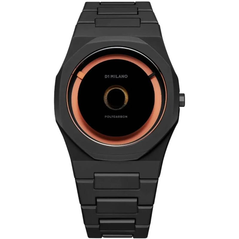 Orologio D1 MILANO POLYCARBON ORANGE LED Uomo