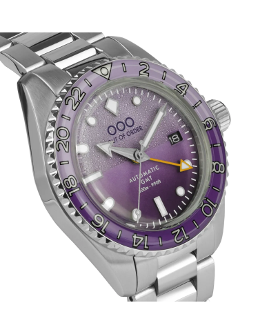 DARK VIOLET AUTOMATIC GMT - ULTRA BRUSHED
