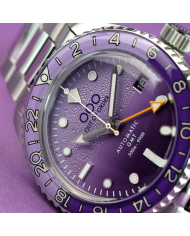 DARK VIOLET AUTOMATIC GMT - ULTRA BRUSHED
