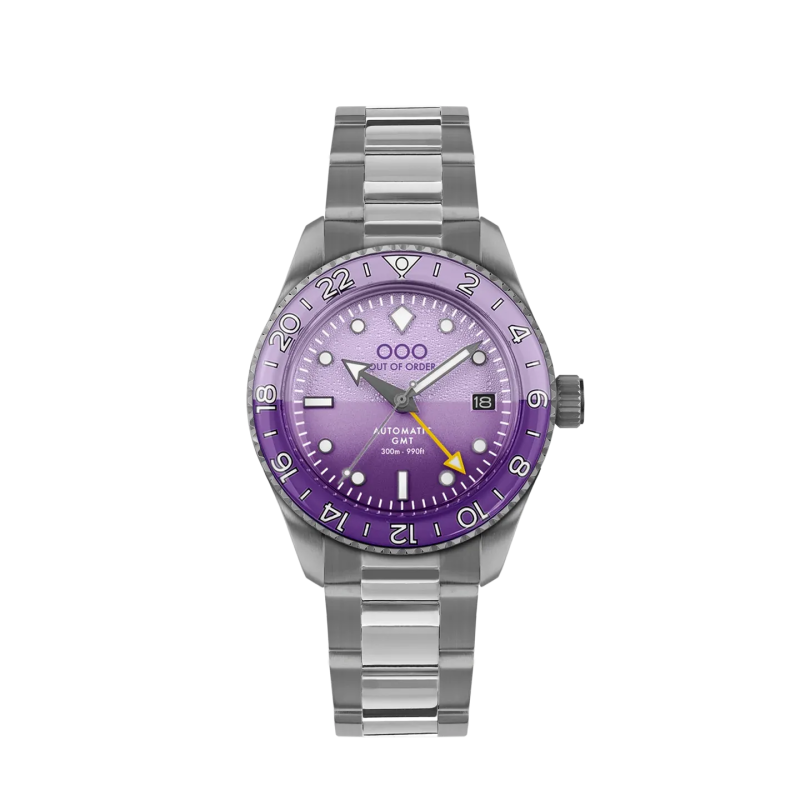 DARK VIOLET AUTOMATIC GMT - ULTRA BRUSHED