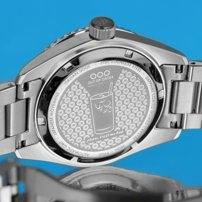 BOMBA BLU AUTOMATIC GMT - ULTRA BRUSHED