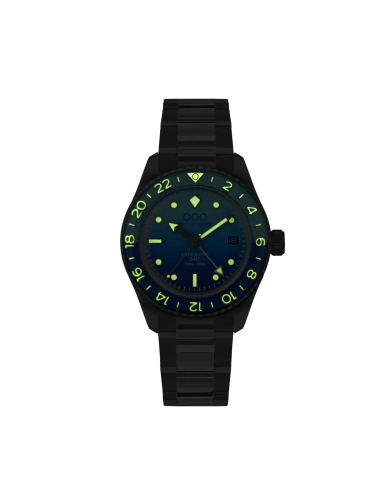 BOMBA BLU AUTOMATIC GMT - ULTRA BRUSHED
